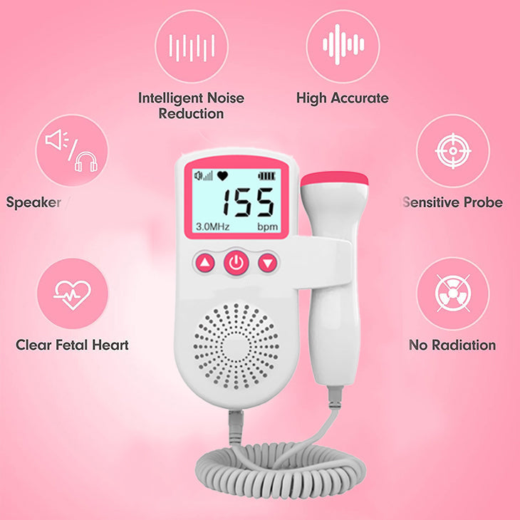 At-home Fetal Doppler Ultrasound Baby Heartbeat