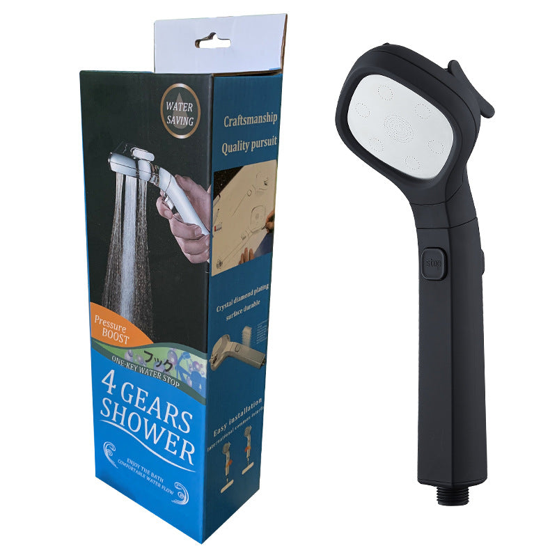 4 Modes Adjustable Pressurized Shower Head