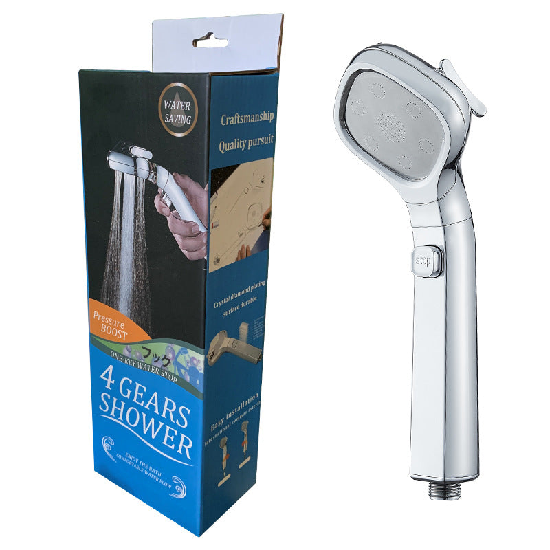 4 Modes Adjustable Pressurized Shower Head