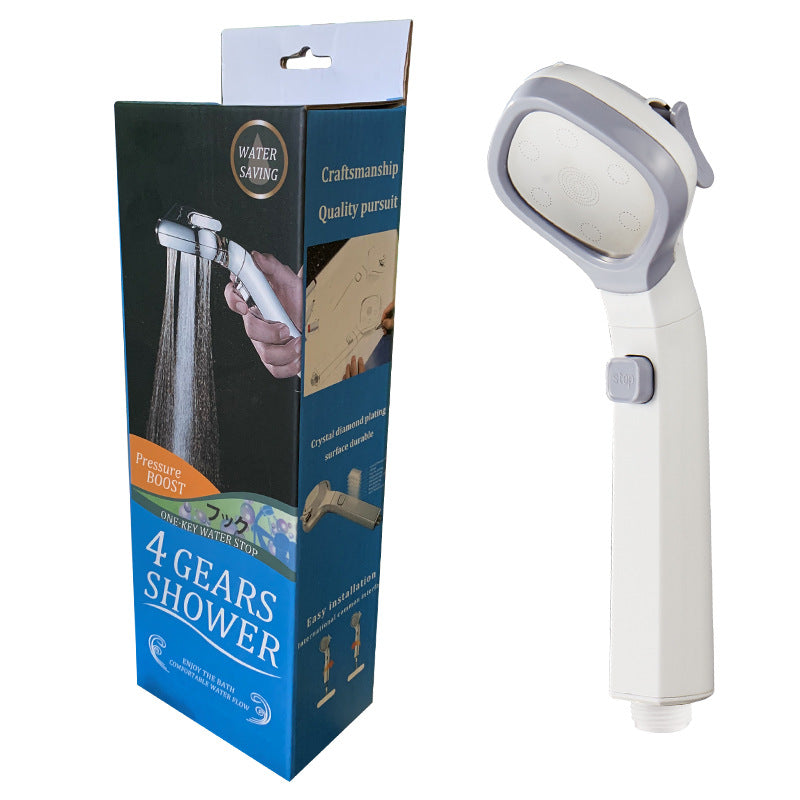 4 Modes Adjustable Pressurized Shower Head