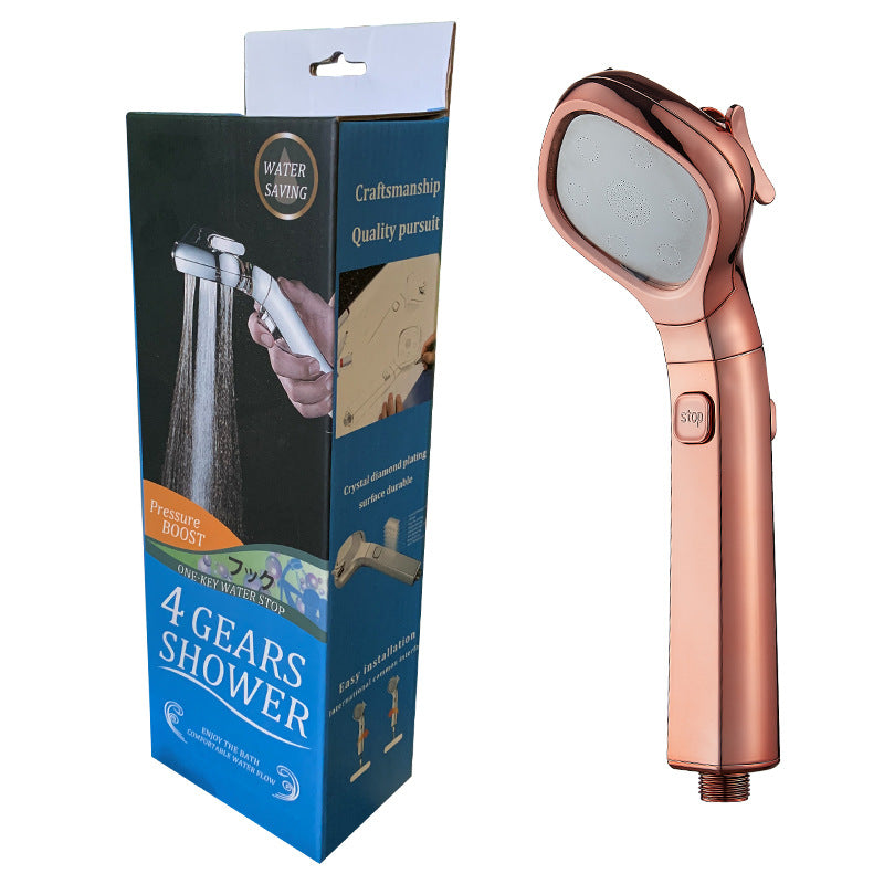 4 Modes Adjustable Pressurized Shower Head