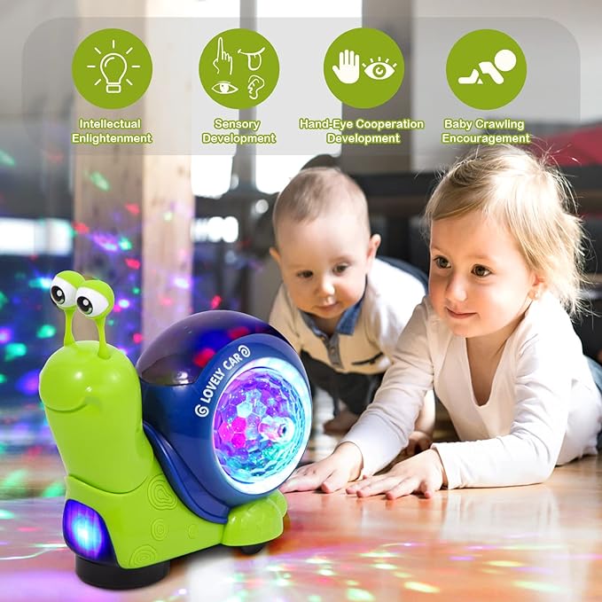 DiscoSnail™ - Crawling Snail Baby Toy