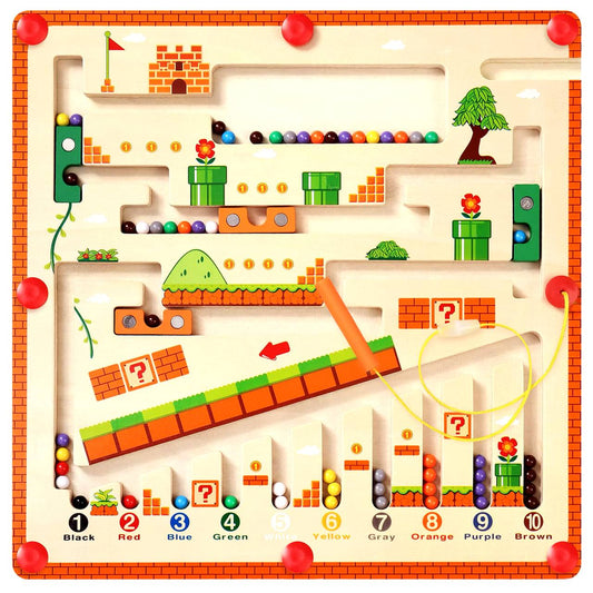 Wooden Magnetic Maze Board